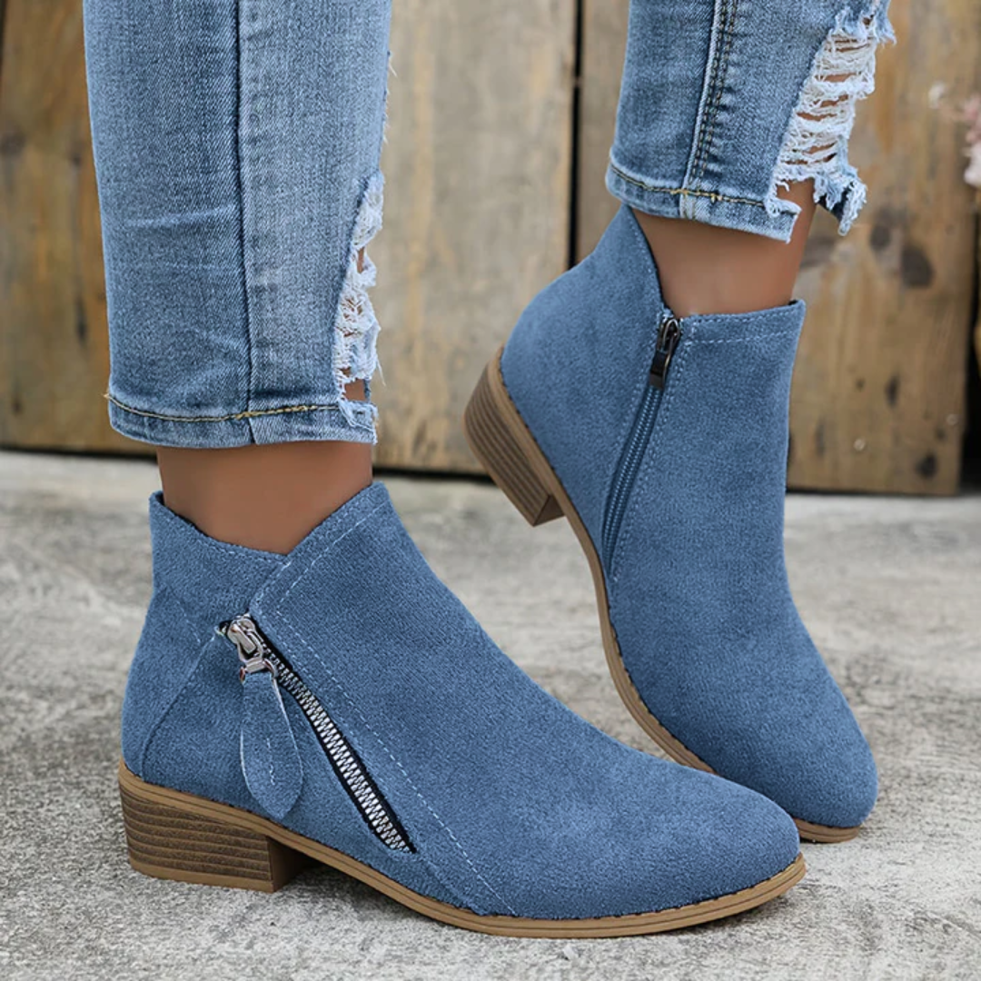 Kathleen | Elegant Comfortable Zipper Shoes