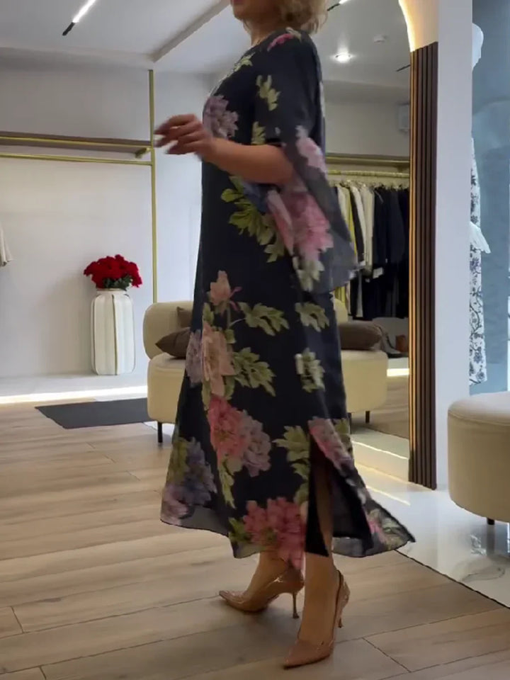 Bernadette | Floral Print Maxi Dress