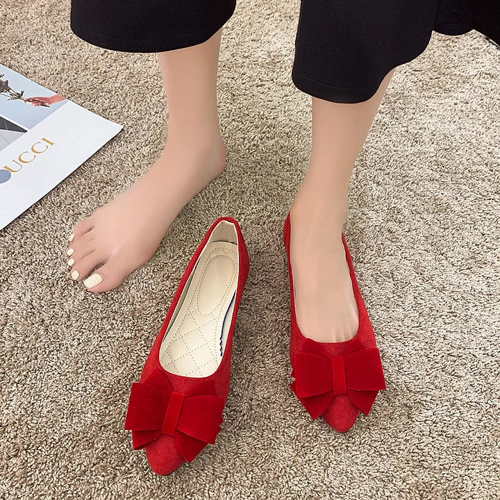 Kathleen | Bow Block Heel Pumps