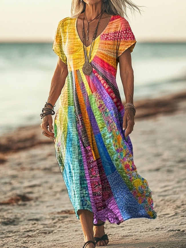 Ivanna™ | Bohemian Sun Design Dress
