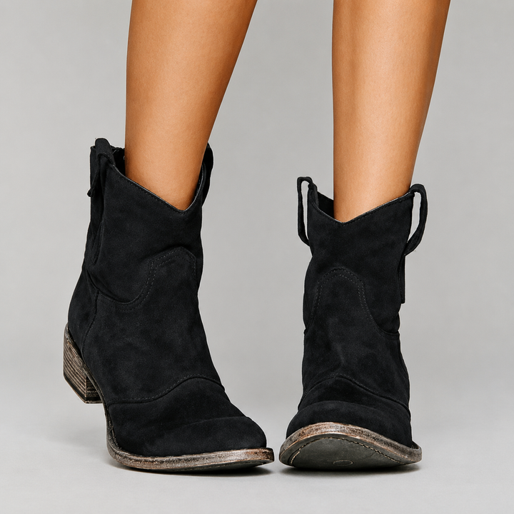 Supportive suede orthopaedic ankle boots for women | Charlotte