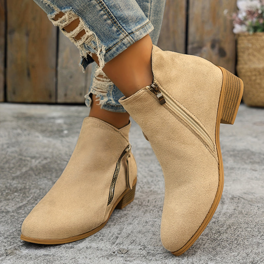 Kathleen | Elegant Comfortable Zipper Shoes