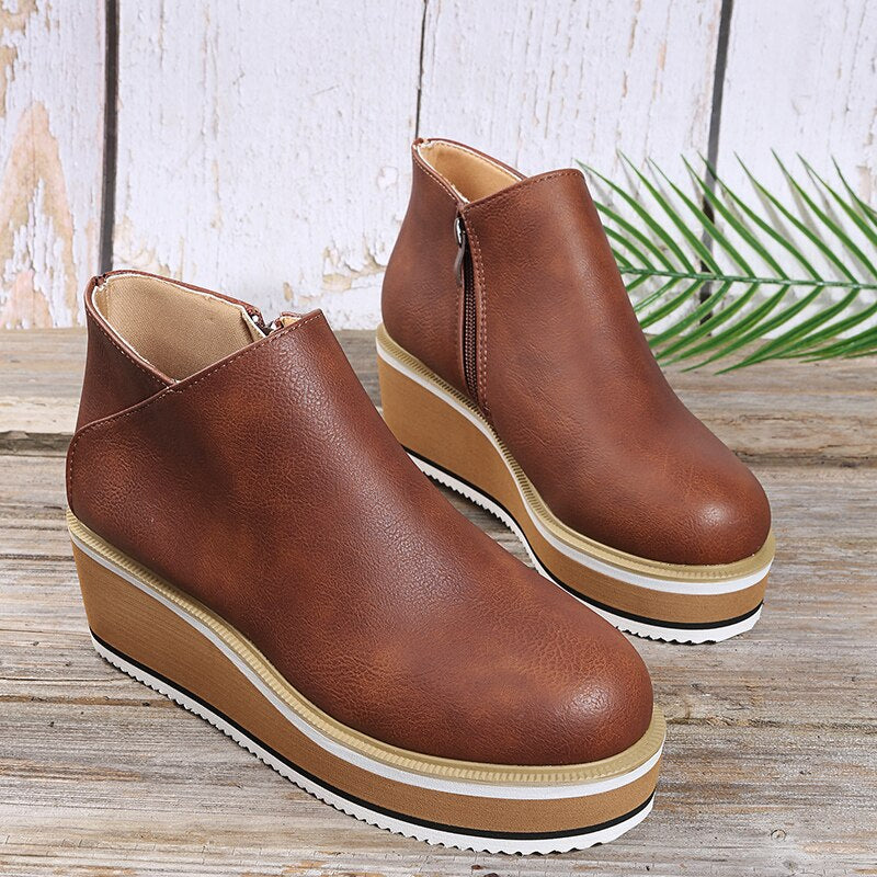 MARJORIE™ – Stylish Ankle Boots with a Lengthening Look