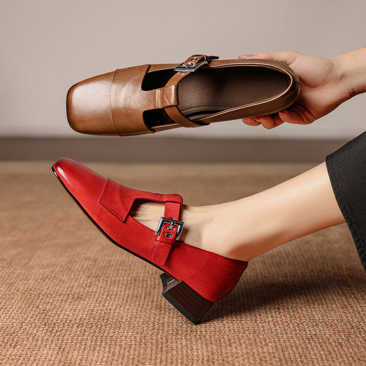 Vela Genuine Leather Heels