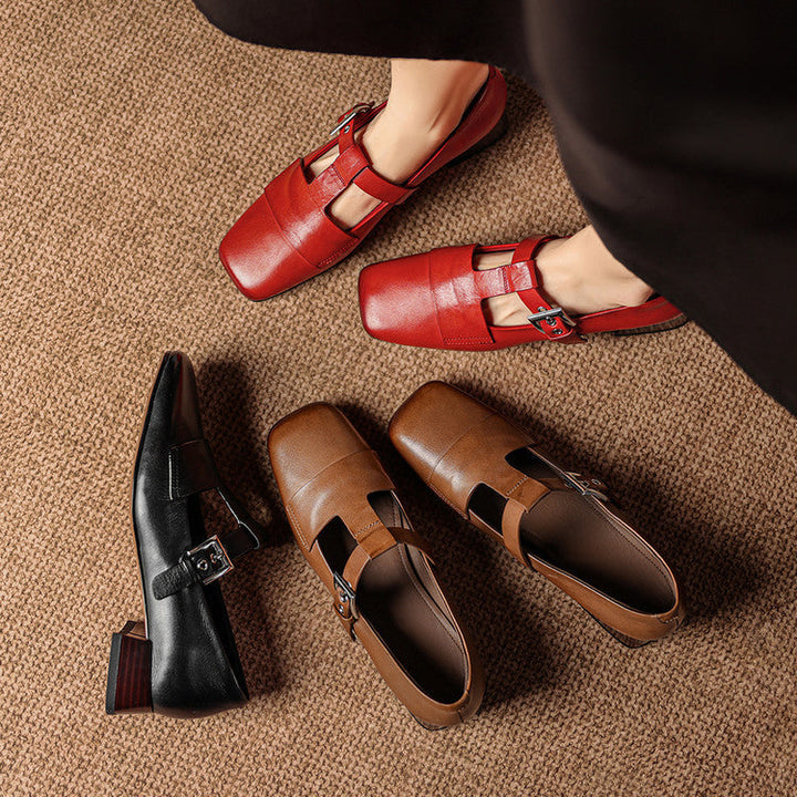 Vela Genuine Leather Heels