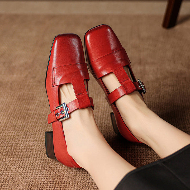 Vela Genuine Leather Heels
