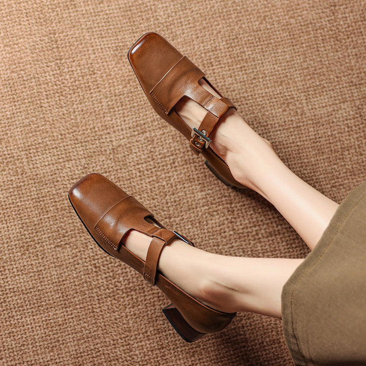 Vela Genuine Leather Heels