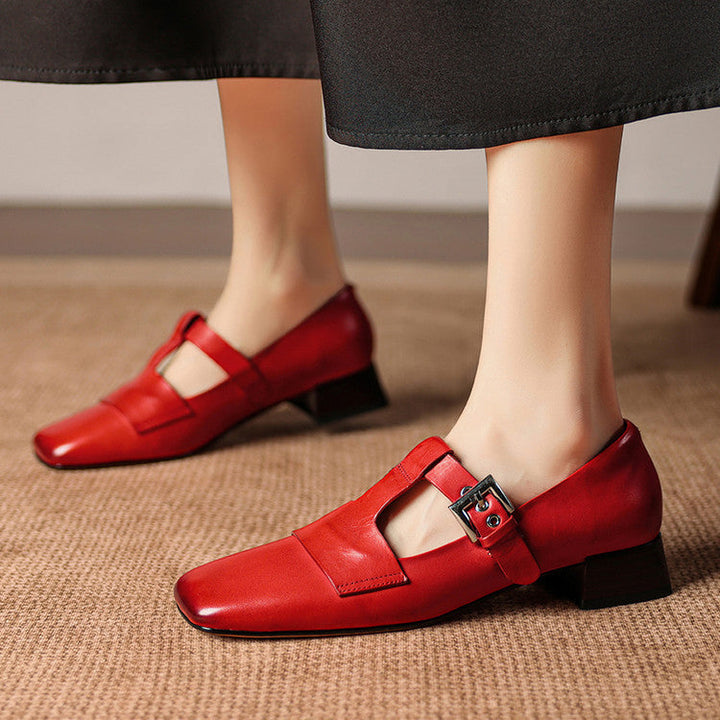 Vela Genuine Leather Heels