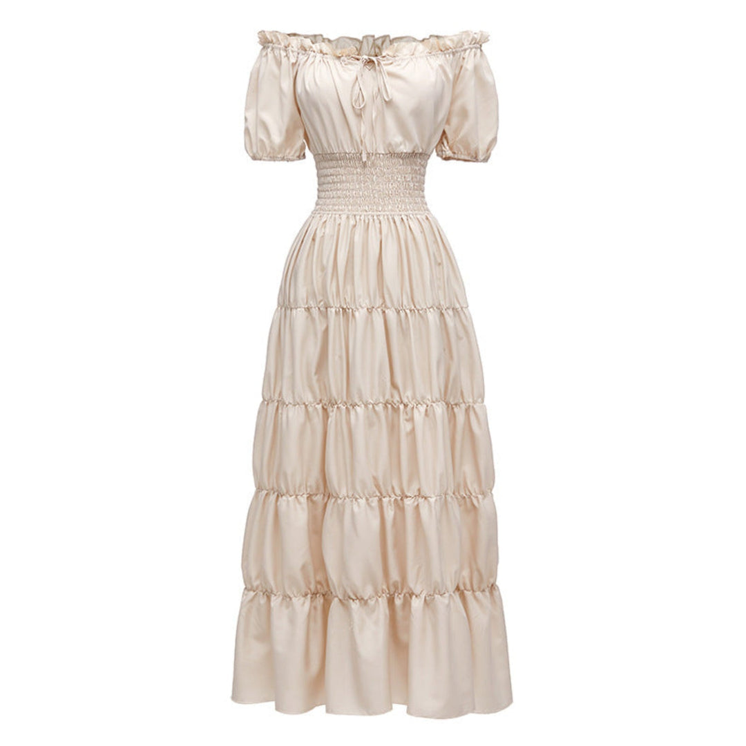 AIZA™ – Classic Corset Long Retro Maxi Dress
