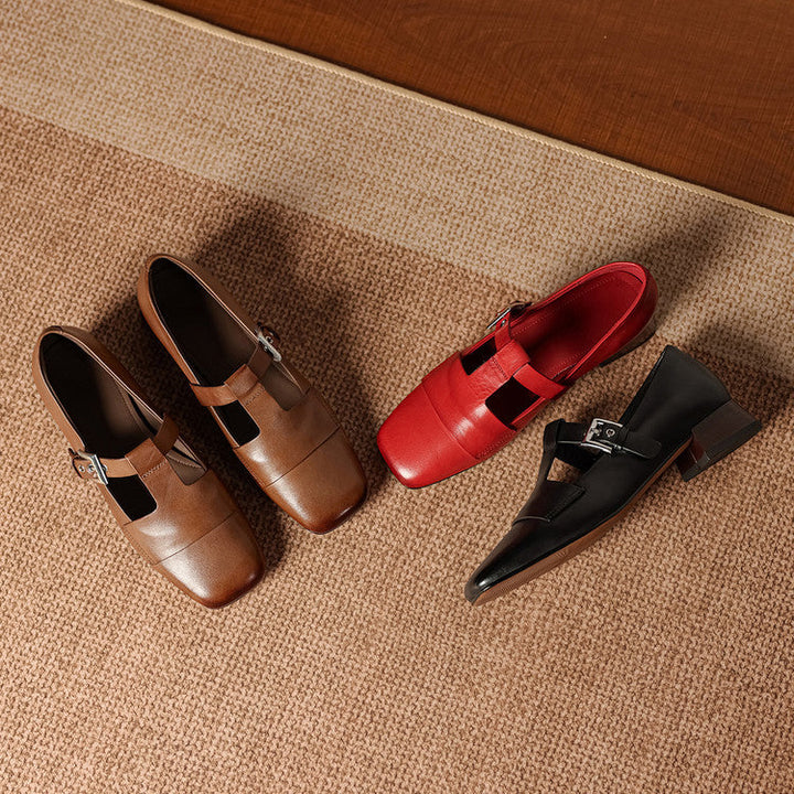 Vela Genuine Leather Heels