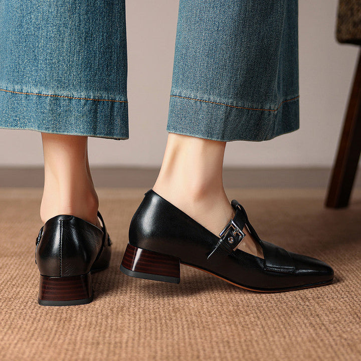 Vela Genuine Leather Heels