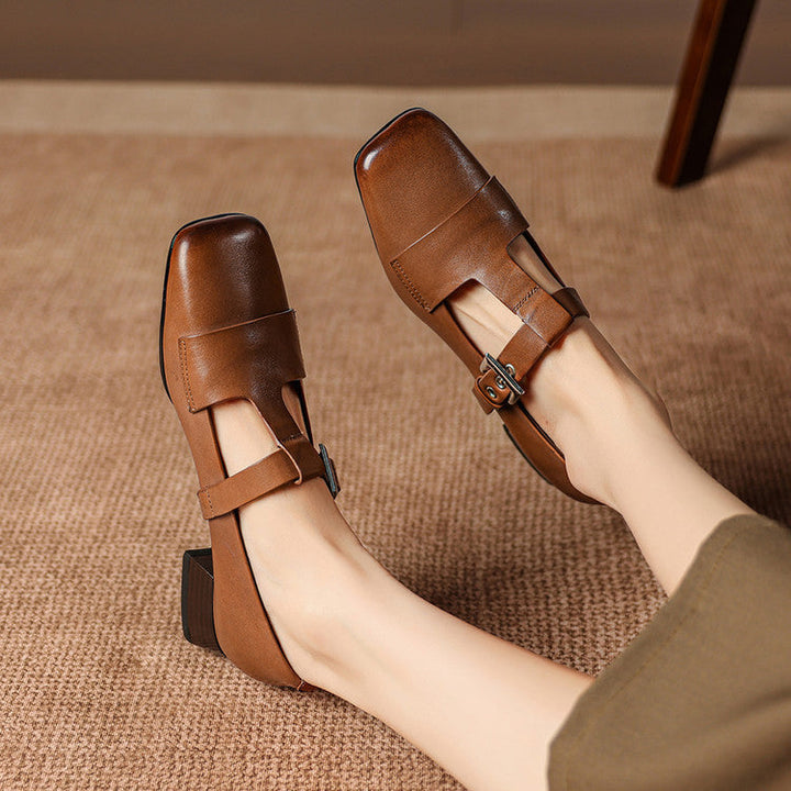 Vela Genuine Leather Heels