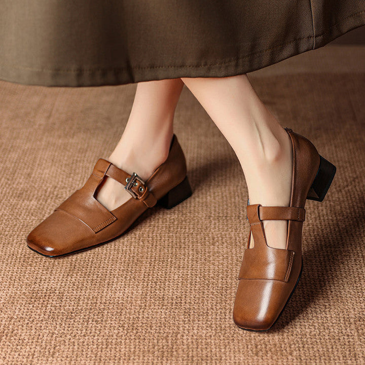 Vela Genuine Leather Heels