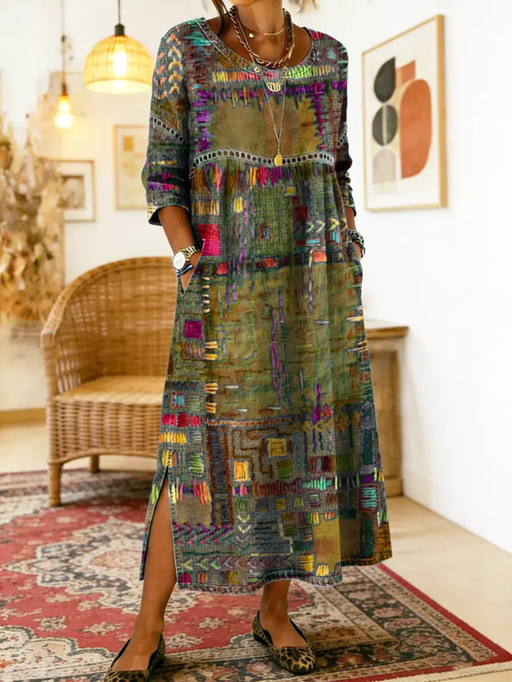 Joyce | Ethnic Patchwork Dress