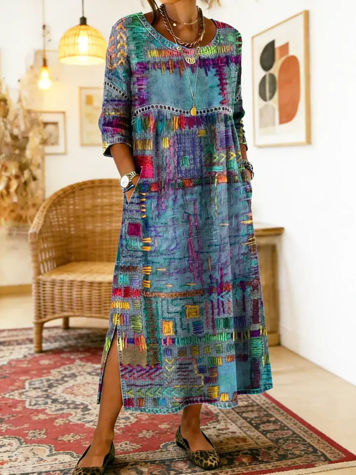 Joyce | Ethnic Patchwork Dress